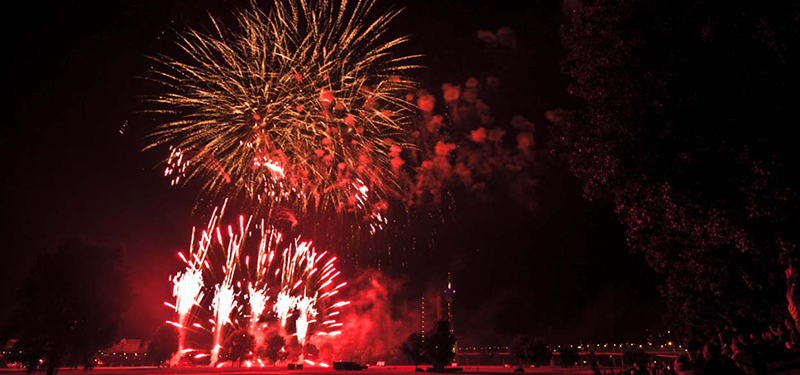 Kirmes-Feuerwerk auf der MS Allegra 2025
